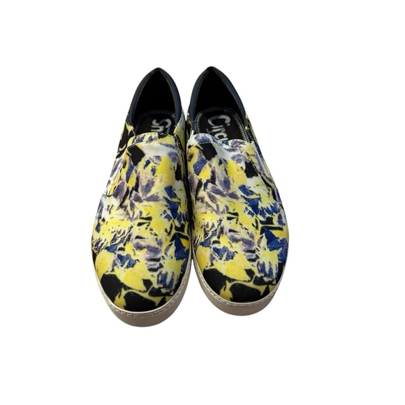 Circus by Sam Edelman Floral Yellow and Blue Sneakers size 9 - Picture 2 of 8